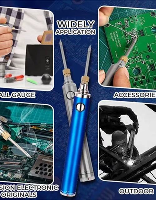 Load image into Gallery viewer, PrecisionPro 510 USB Mini Soldering Iron – Portable, Battery-Powered Tool for Jewelry Repair &amp; Precision Work
