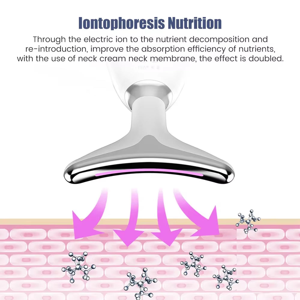 7-in-1 LED Face & Neck Lifter – Sculpt, Tighten & Glow