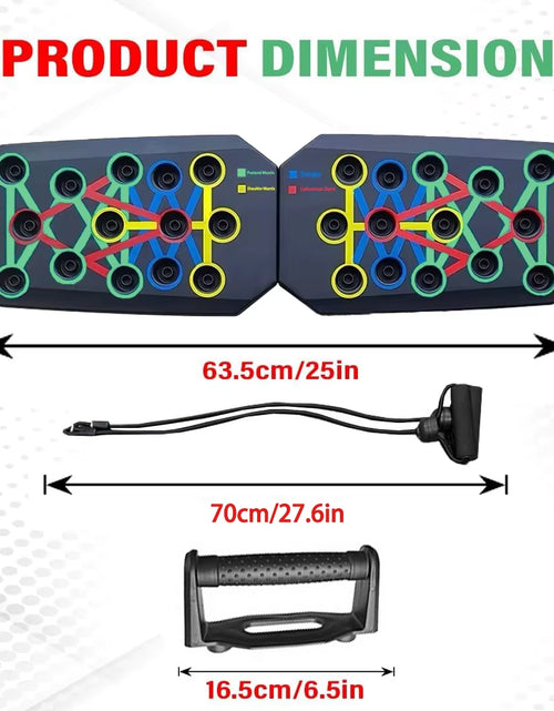 Load image into Gallery viewer, Push-Up Board Set Portable Multifunctional Push-Up Bar Foldable Fitness Equipment for Chest Abdomen Arms/Back Training
