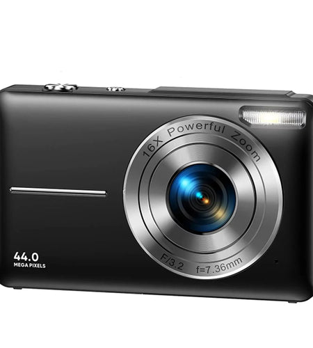 1080P Digital Camera 44MP 16X Digital Zoom Compact Point and Shoot Camera Portable Small Camera Starter Camera for Teens Students Boys Girls Seniors