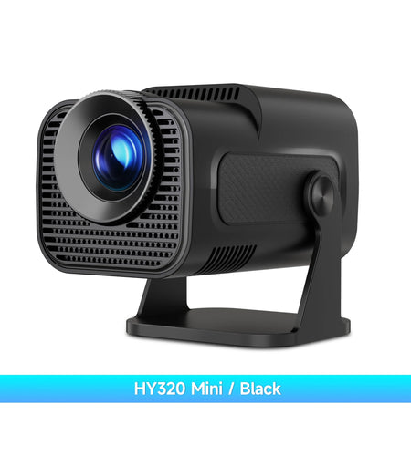 HY320 Mini Newly Native 720P Android 11 4K Projector 300ANSI Wifi6 BT5.0 Cinema Outdoor Portable 180° Rotable Projector
