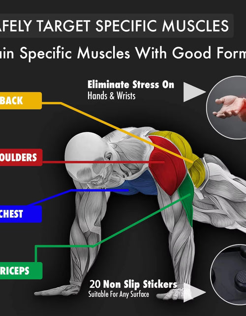 Load image into Gallery viewer, Push-Up Board Set Portable Multifunctional Push-Up Bar Foldable Fitness Equipment for Chest Abdomen Arms/Back Training
