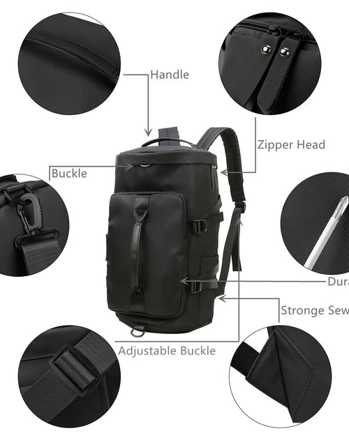 Load image into Gallery viewer, Overnight Bag Gym Travel Duffle Bag for Men and Women Weekender, Multifunctional, Black
