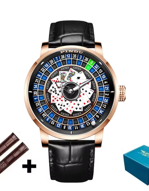 Load image into Gallery viewer, Roulette Series Watch Men&#39;S Poker Fully Automatic Mechanical Watch Luminous Trendy Men&#39;S Watch Large Dial Watch
