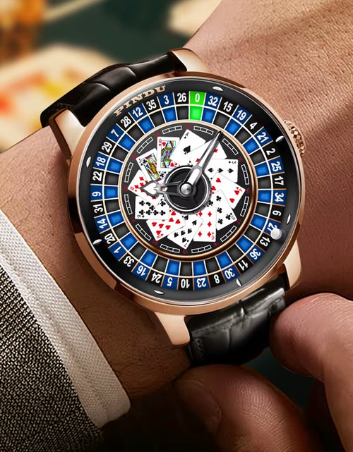Load image into Gallery viewer, Roulette Series Watch Men&#39;S Poker Fully Automatic Mechanical Watch Luminous Trendy Men&#39;S Watch Large Dial Watch
