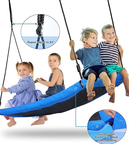 700Lb Giant 60" Platform Tree Swing for Kids Rectangular Platform Swing Outdoor Swing Kids and Adults Outdoor Tree Swing