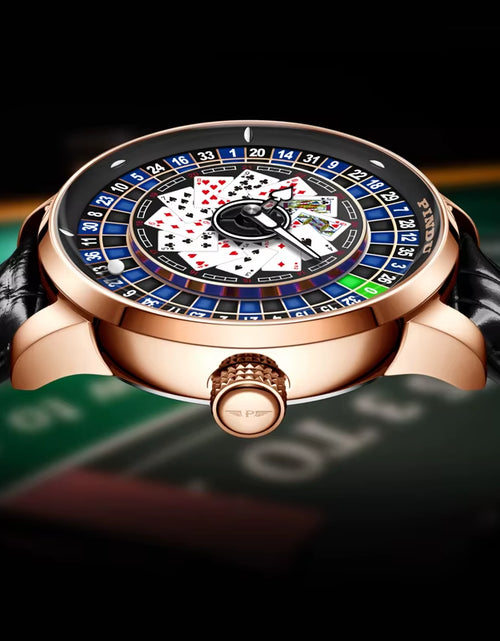 Load image into Gallery viewer, Roulette Series Watch Men&#39;S Poker Fully Automatic Mechanical Watch Luminous Trendy Men&#39;S Watch Large Dial Watch
