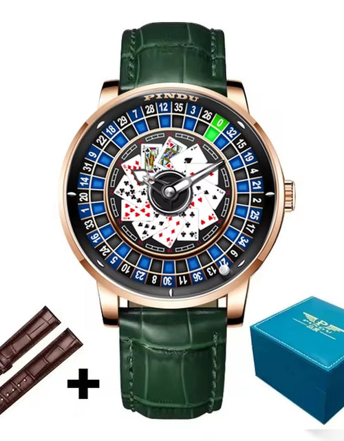 Load image into Gallery viewer, Roulette Series Watch Men&#39;S Poker Fully Automatic Mechanical Watch Luminous Trendy Men&#39;S Watch Large Dial Watch

