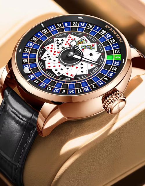 Load image into Gallery viewer, Roulette Series Watch Men&#39;S Poker Fully Automatic Mechanical Watch Luminous Trendy Men&#39;S Watch Large Dial Watch
