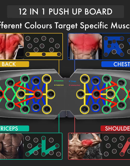 Load image into Gallery viewer, Push-Up Board Set Portable Multifunctional Push-Up Bar Foldable Fitness Equipment for Chest Abdomen Arms/Back Training
