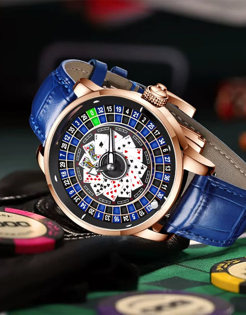 Load image into Gallery viewer, Roulette Series Watch Men&#39;S Poker Fully Automatic Mechanical Watch Luminous Trendy Men&#39;S Watch Large Dial Watch
