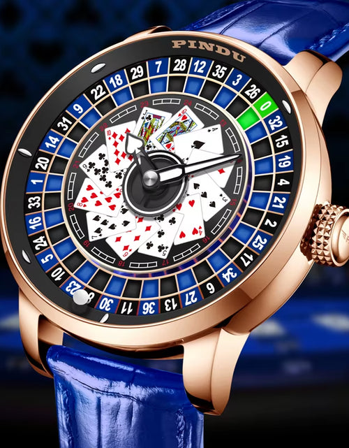 Load image into Gallery viewer, Roulette Series Watch Men&#39;S Poker Fully Automatic Mechanical Watch Luminous Trendy Men&#39;S Watch Large Dial Watch
