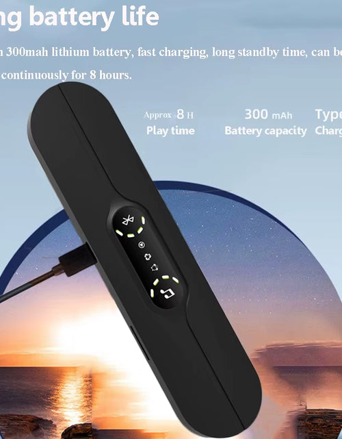 Load image into Gallery viewer, Under Pillow Bone Conduction Bluetooth Speaker White Noise Sleep Aid Soundbar with LED Display TF Card Slot Support Timed Off
