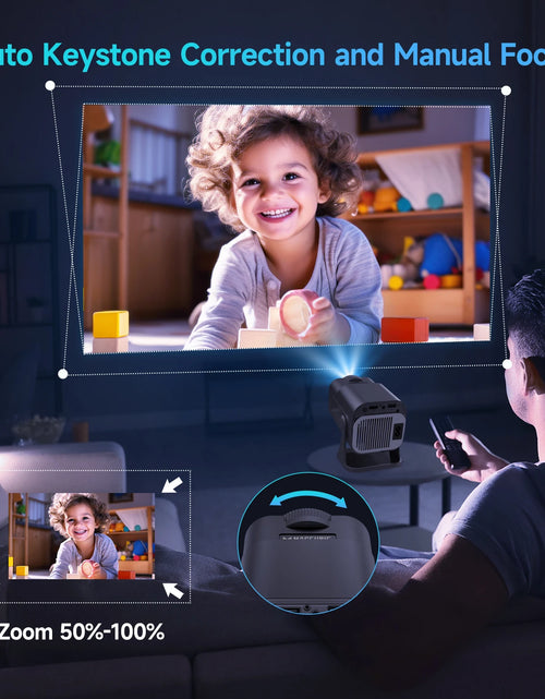 Load image into Gallery viewer, HY320 Mini Newly Native 720P Android 11 4K Projector 300ANSI Wifi6 BT5.0 Cinema Outdoor Portable 180° Rotable Projector
