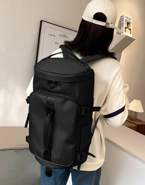 Load image into Gallery viewer, Overnight Bag Gym Travel Duffle Bag for Men and Women Weekender, Multifunctional, Black
