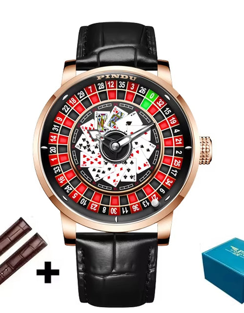 Load image into Gallery viewer, Roulette Series Watch Men&#39;S Poker Fully Automatic Mechanical Watch Luminous Trendy Men&#39;S Watch Large Dial Watch
