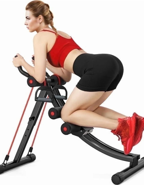 Load image into Gallery viewer, Foldable Ab Machine, Ab Workout Equipment for Home Gym,Core &amp; Abdominal Trainer Fitness Equipment Max 440Lbs with LCD Display
