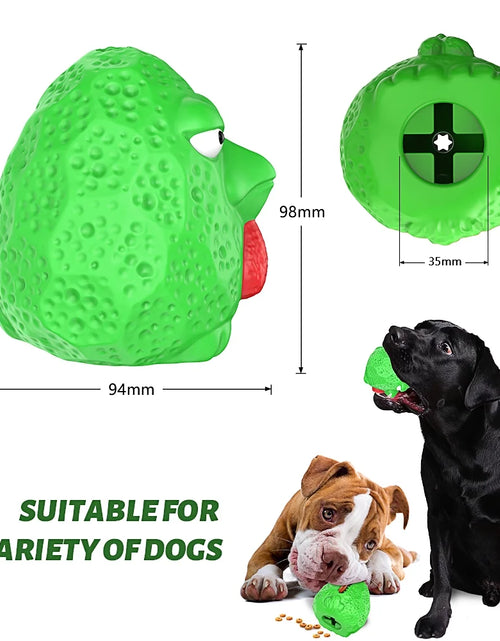 Load image into Gallery viewer, Rubber Dog Chew Toys,Treat Food Dispensing Dog Toys for Teeth Cleaning, Puzzle Interactive Dog Toys for Small Medium Large Dogs Green
